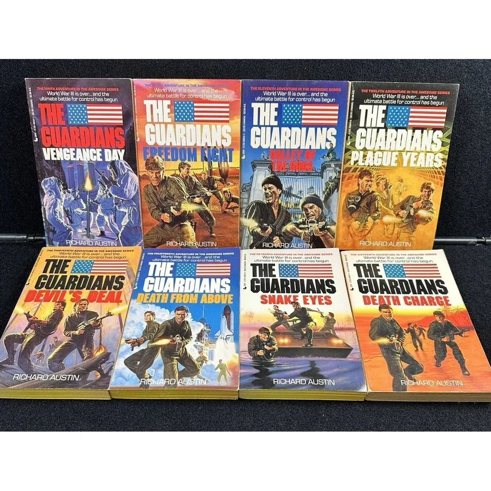 The Guardians Richard Austin Complete #1-16 Vintage Paperback Book Lot Jove